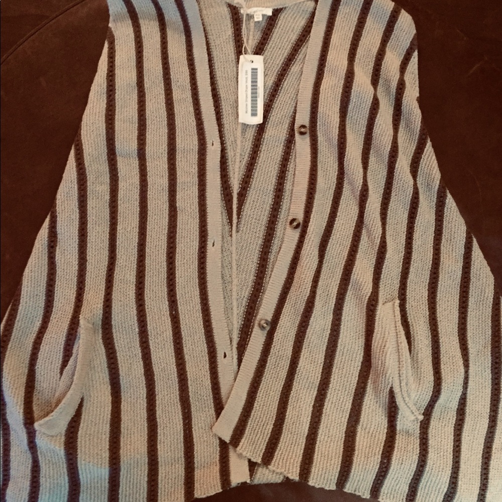 Mystree Women’s Vest Sweater New S & L Tan